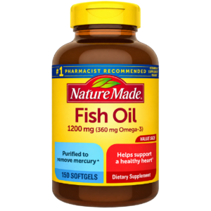 Fish oil softgels